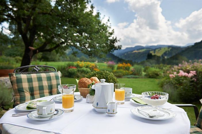 Frühstück im Garten