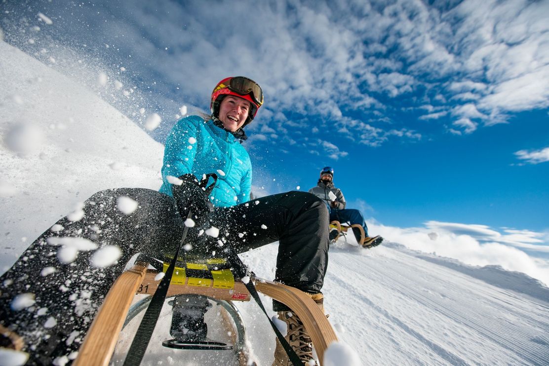 Rodelspaß in Oberstaufen