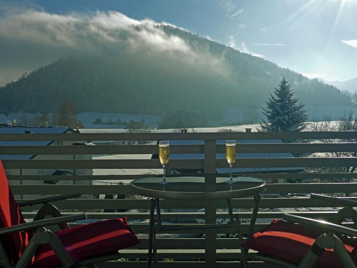 Blick vom Balkon