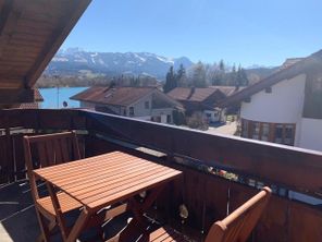 Blick vom Balkon