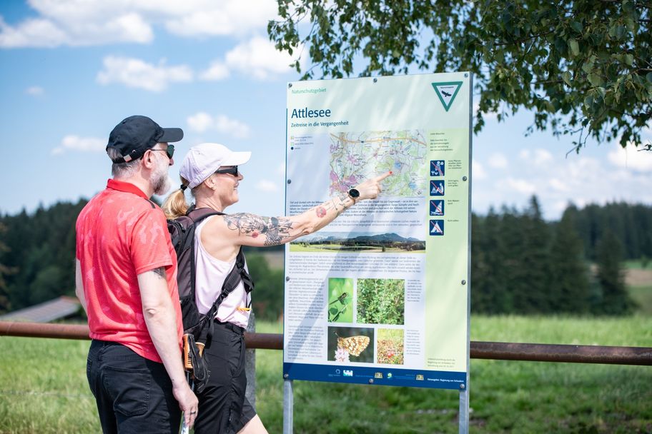 Infotafeln zum Natuschutzgebiet