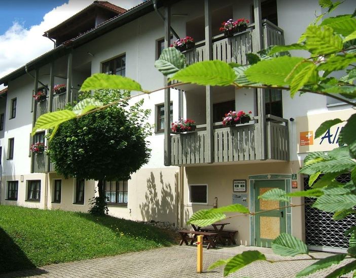 Sicht auf Balkon