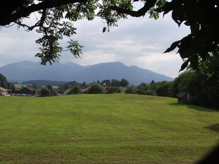 Rottach mit Bergblick,Panorama - view