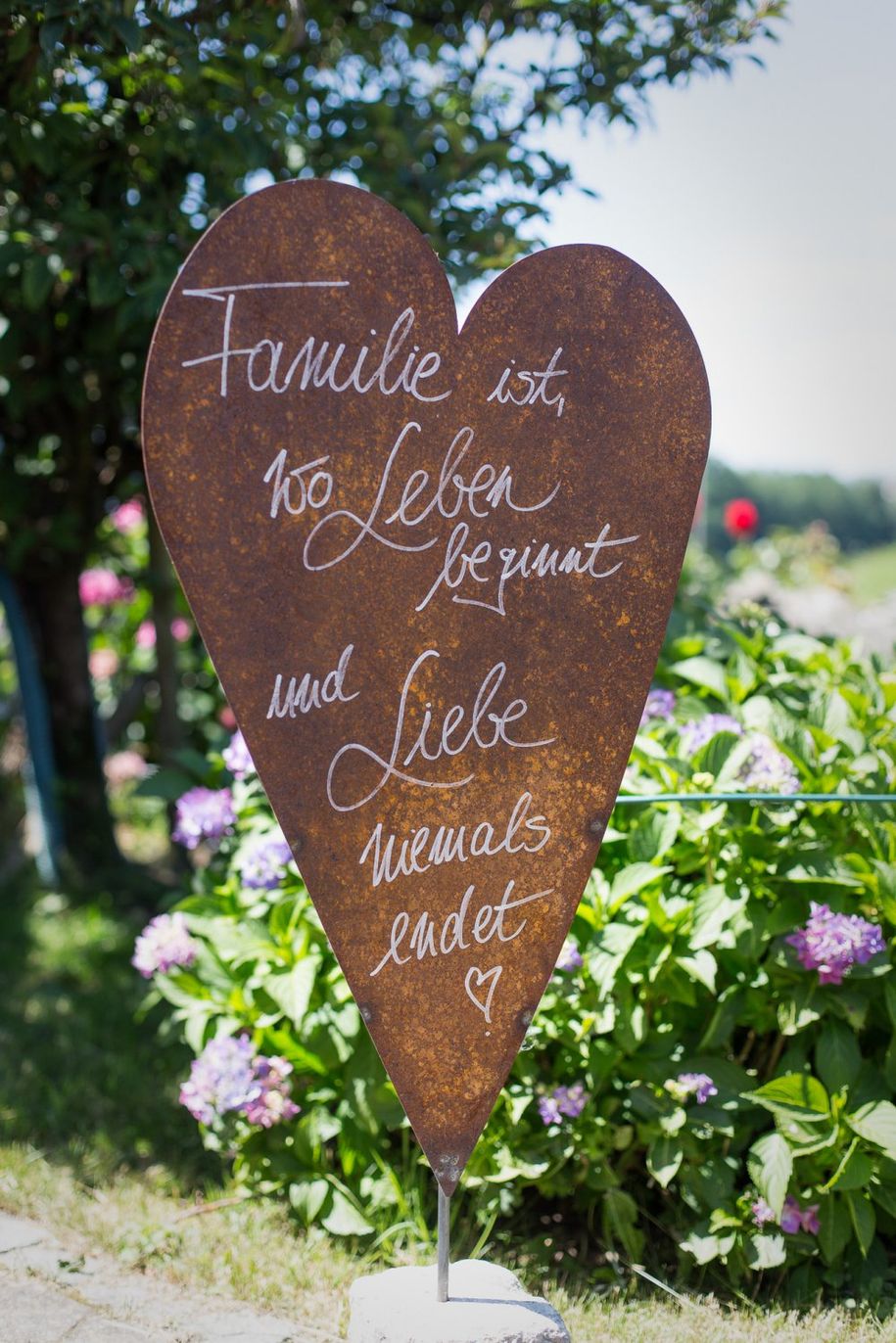 Familie ist, wo Leben beginnt und Liebe niemals endet