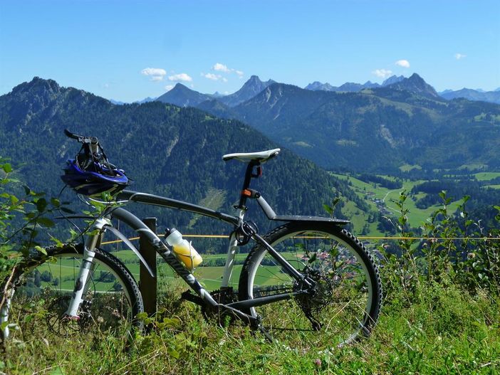 MTB-Tour mit Blick ins Tannheimer Tal