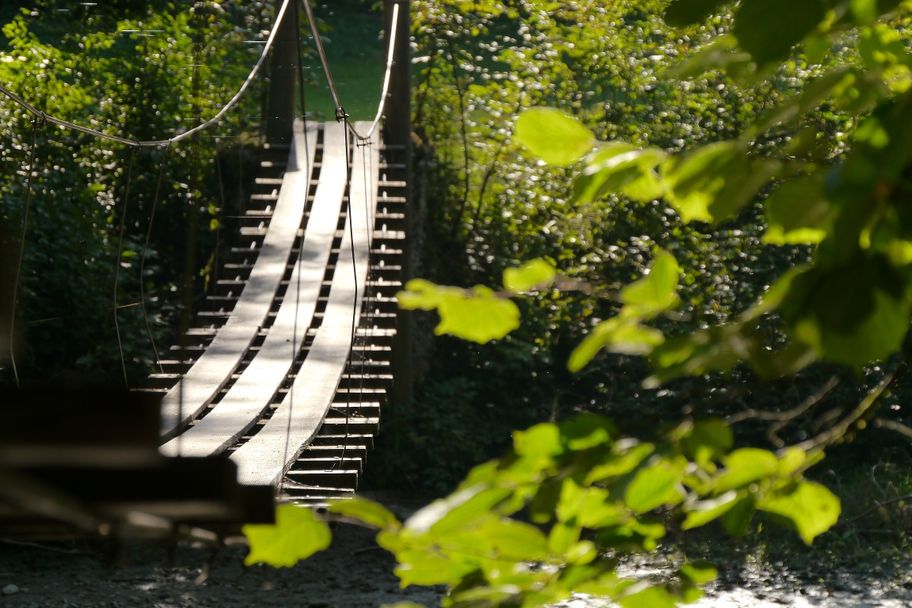 Hängesteg über die Wertach
