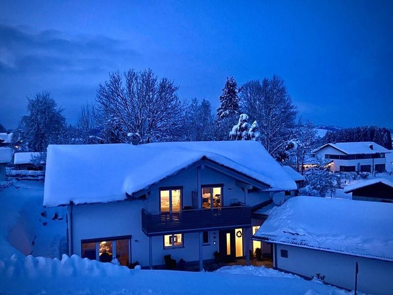 Haus im Winter