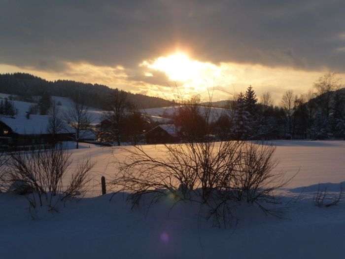 Abendstimmung vom Balkon