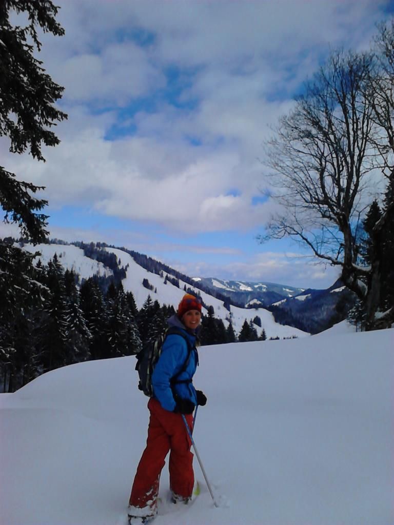 Schneeschuhtouren mit Bergkulisse