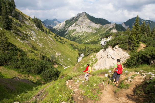 Unterwegs in Richtung Gabelschrofen