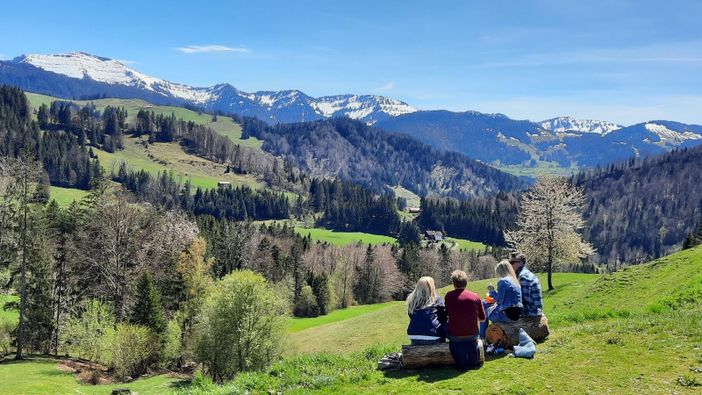 Rast nach Wanderung um Oberstaufen