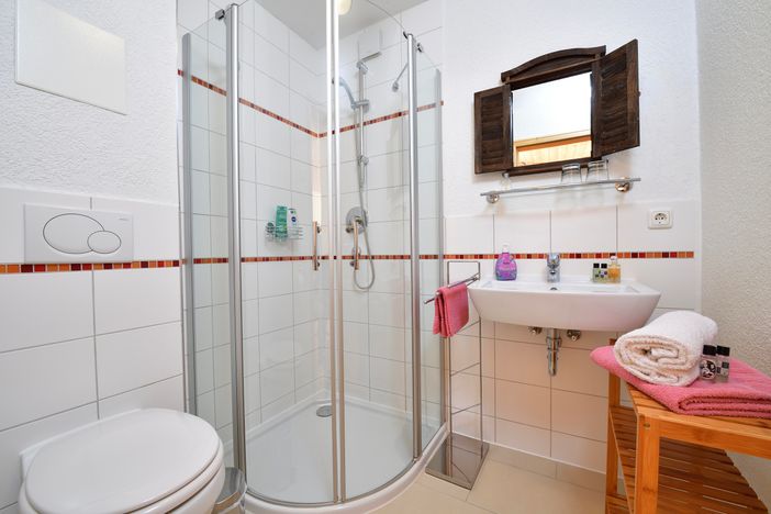 Landhaus Schwarzenberg - Fewo Alpenrose Dusche, WC