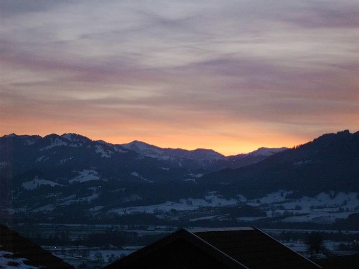 Abendstimmung am Haus