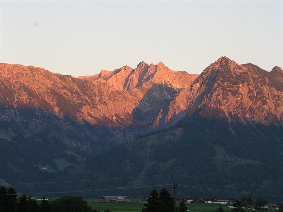 Blick zum Nebelhorn und Rubihorn