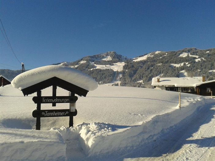 Blick zum Skigebiet in Bolsterlang