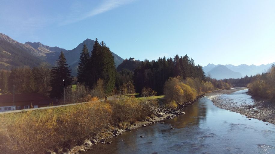 wandern an der Iller entlang