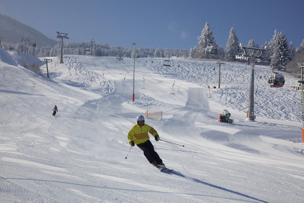 Skifahren an der Alpspitzbahn