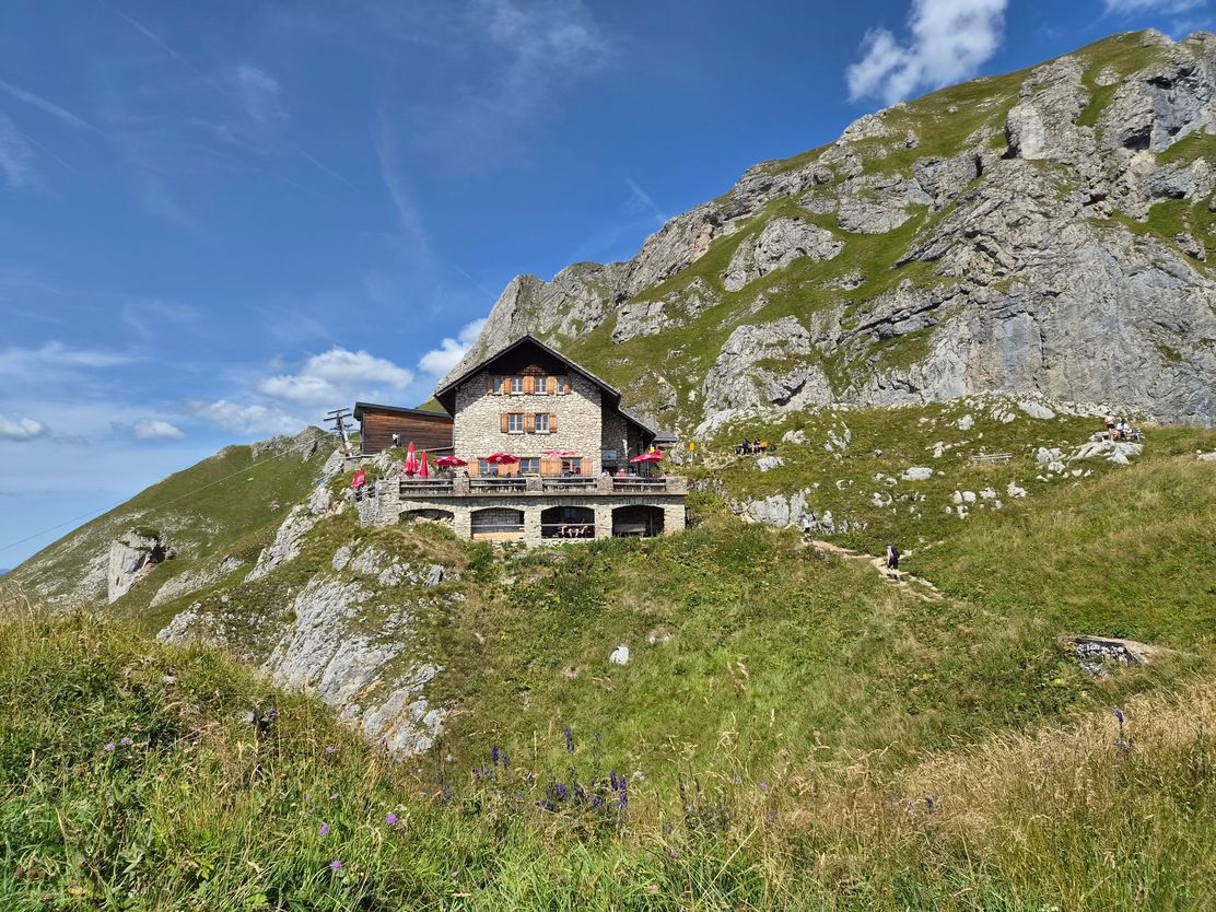 Blick auf die Bad Kissinger Hütte