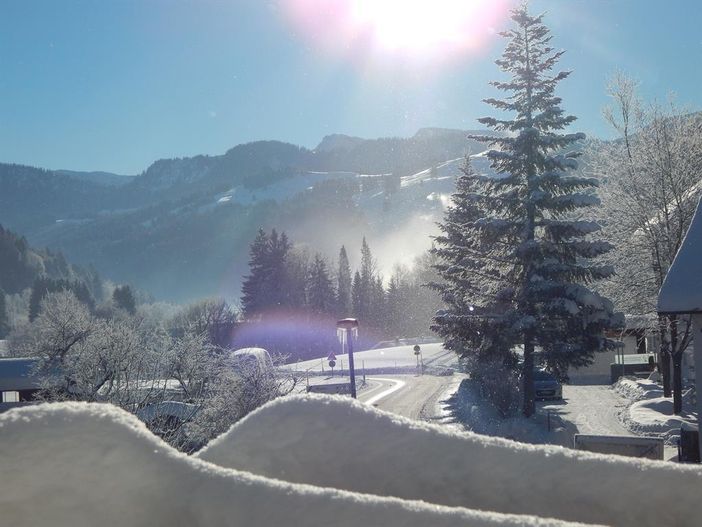 Winterblick vom Balkon