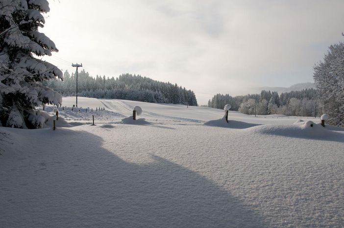 Winterlandschaft vor der Haustür