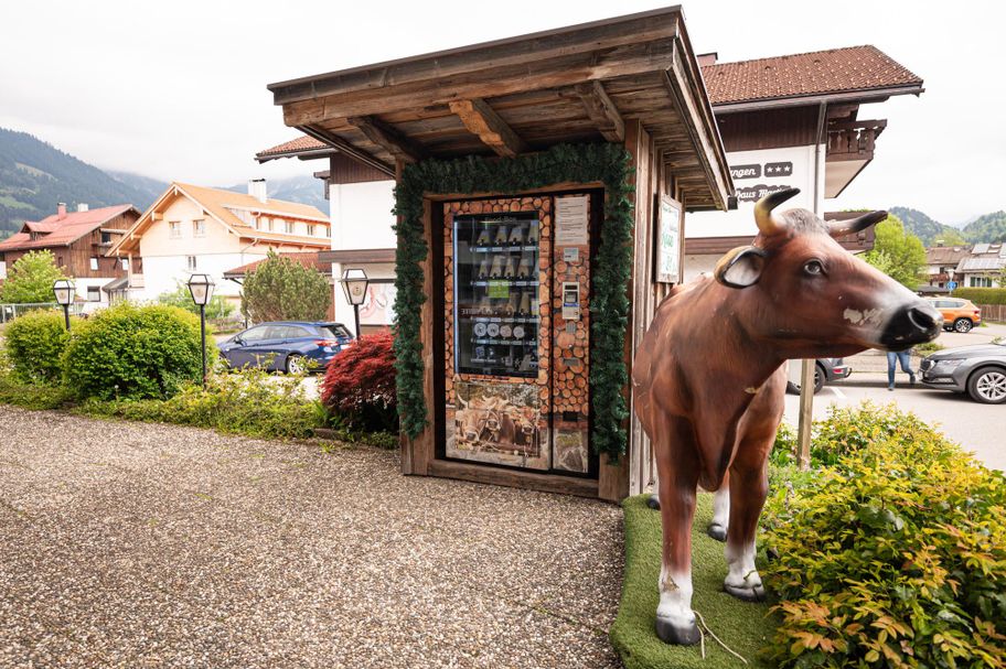 Käseautomat an der Käshütte in Fischen