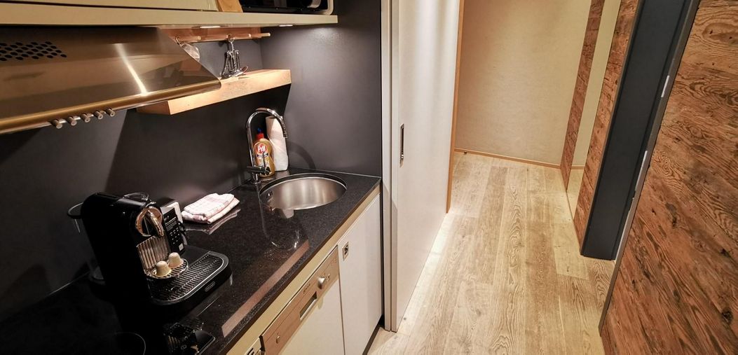 Design-Küchenzeile im Chalet