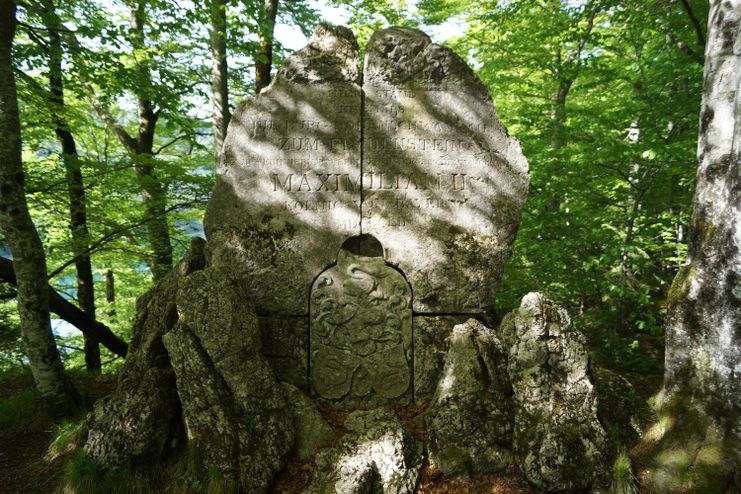 Gedenkstein  Burg Hohenschwangau zum Frauenstein