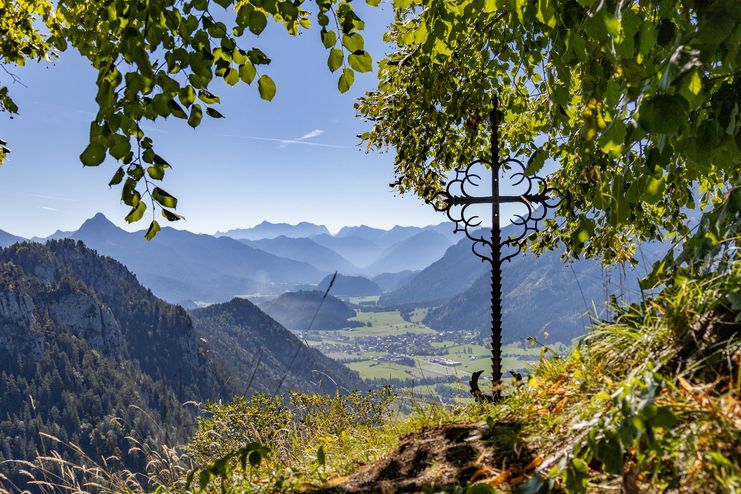 Zugspitzblick von der Ruine Falkenstein