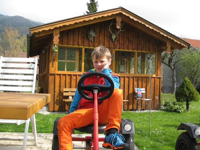 Unser  Sohn Felix  mit seinem lieblings Fahrzeug