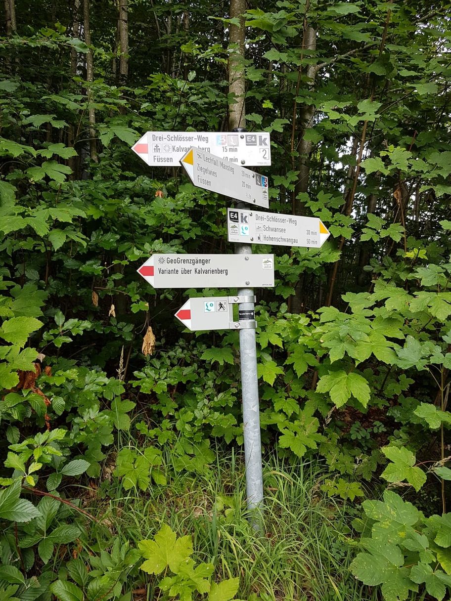 Beschilderung zum Kalvarienberg