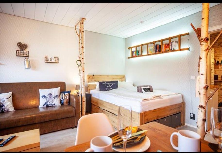 Raumwunder Bett, Couch, Essbereich