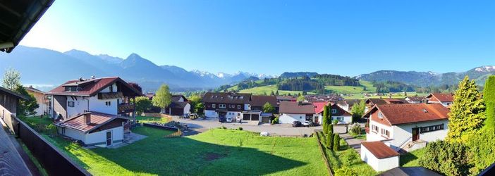 Panoramasicht vom Balkon