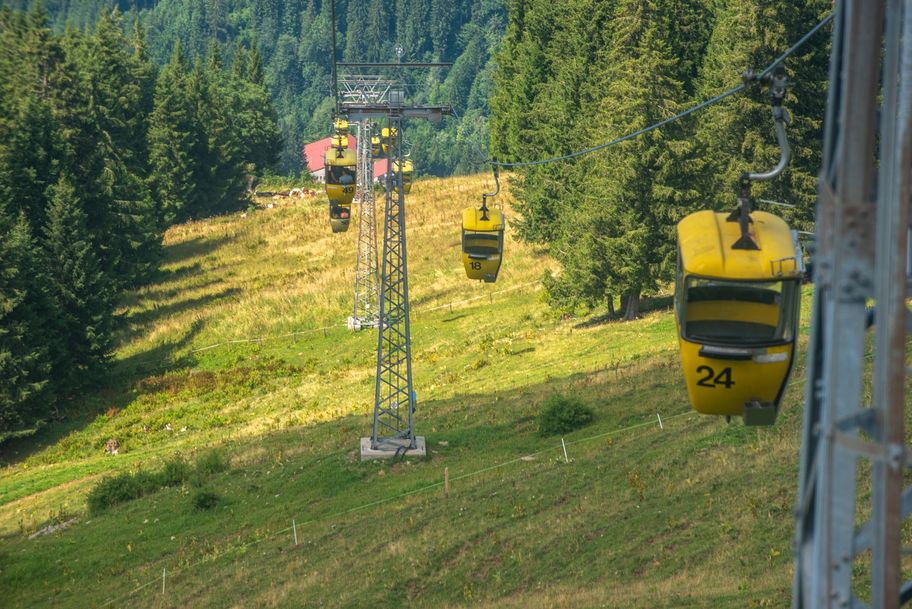 Mit den Gondeln den Hochgrat hinauf