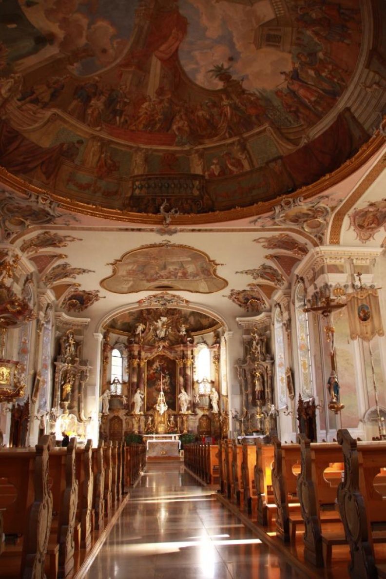 Innenansicht St. Pankratius Wiggensbach