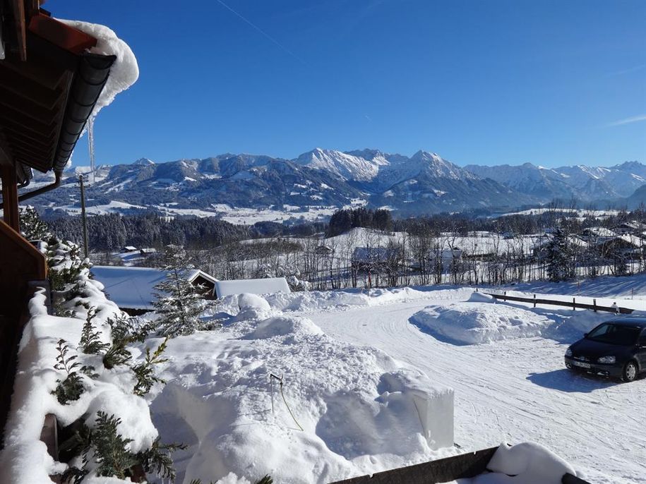 Haus Rohrmoser - Ausblick vom Balkon im Winter