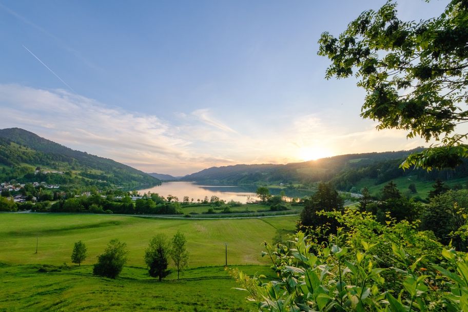 Sonnenuntergang am Großen Alpsee