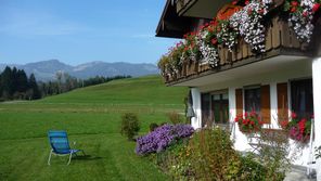 Südterrasse mit Hörnerblick in Fischen-Weiler