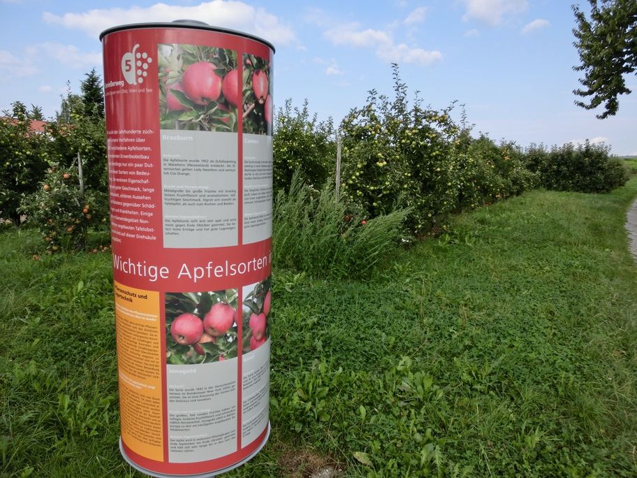 Informationstafeln auf dem Genießerweg