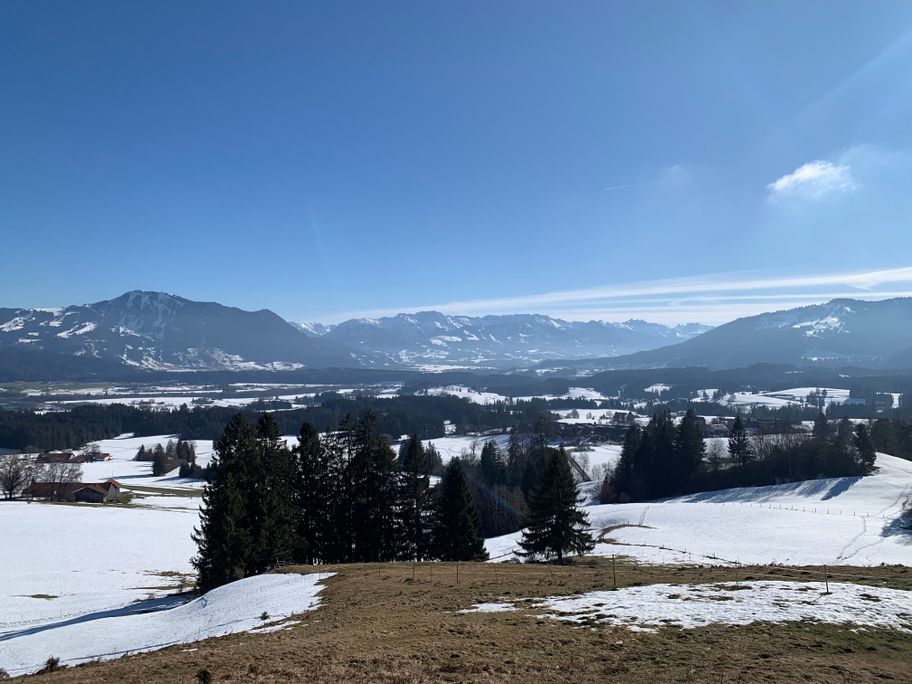 Aussicht vom Hochholder im Winter