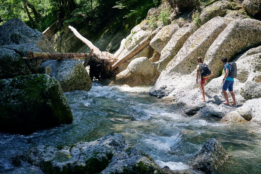 Engenlochschlucht, Wasserwanderweg in Hittisau