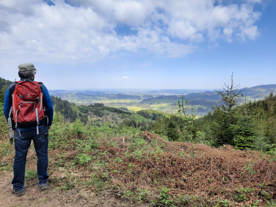 Sonneckgrat Aussicht ins Württembergische Allgäu