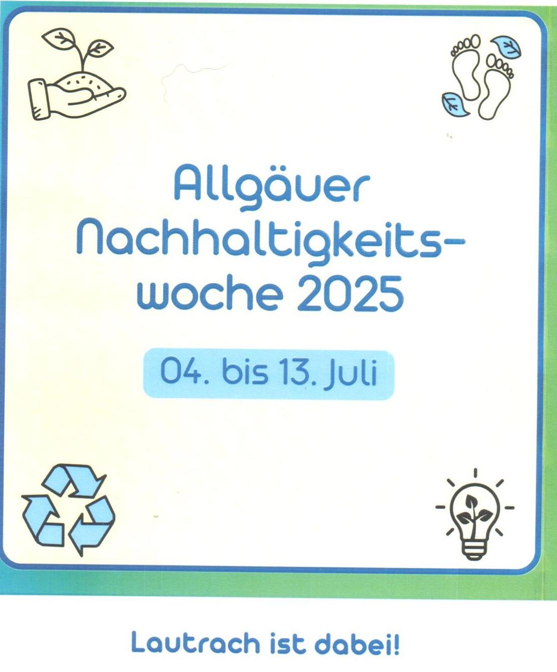 Foto Flyer Nachhaltigkeitswoche
