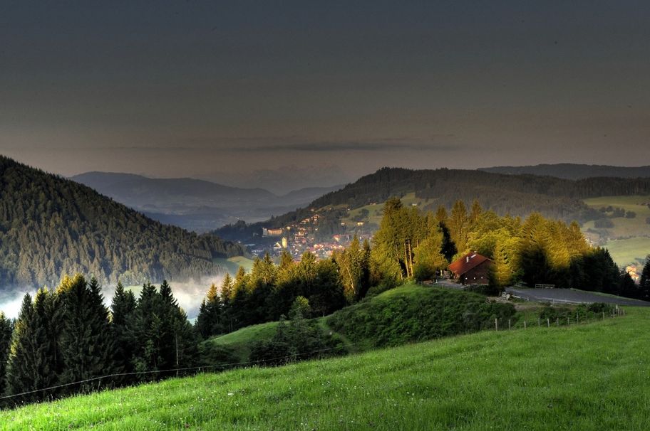 Blick von der Juget auf Oberstaufen