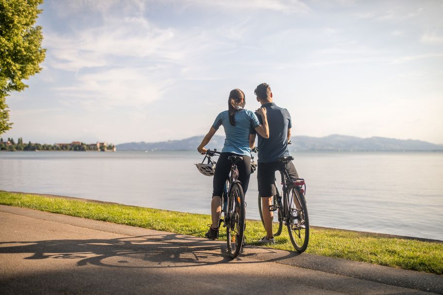 Fahrrad, Aussicht, Lindau, Bodensee