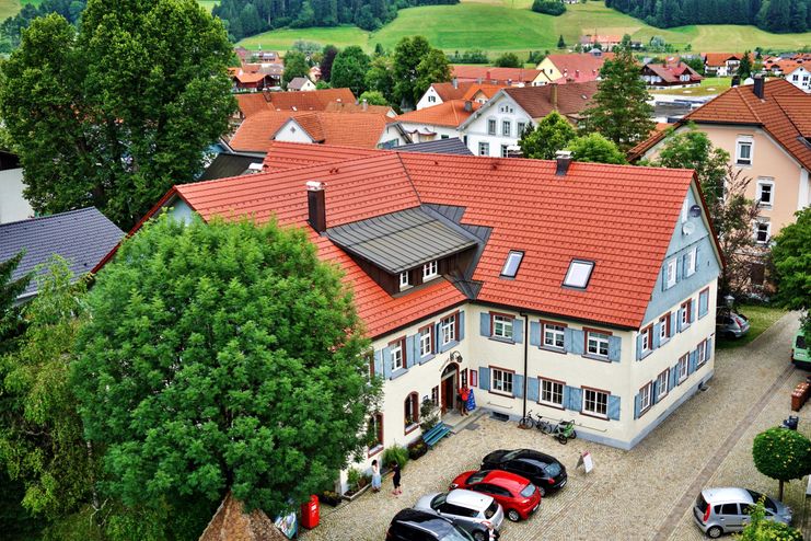 Parkplätze im Ortskern von Weiler im Allgäu