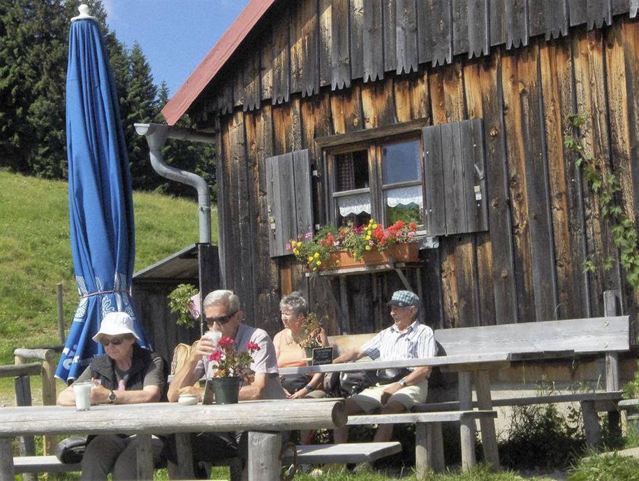 Einkehr in der Berghütten