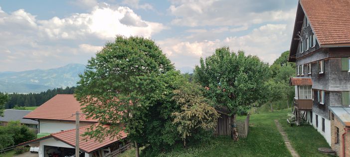 Aussicht Südbalkon Richtung Grünten