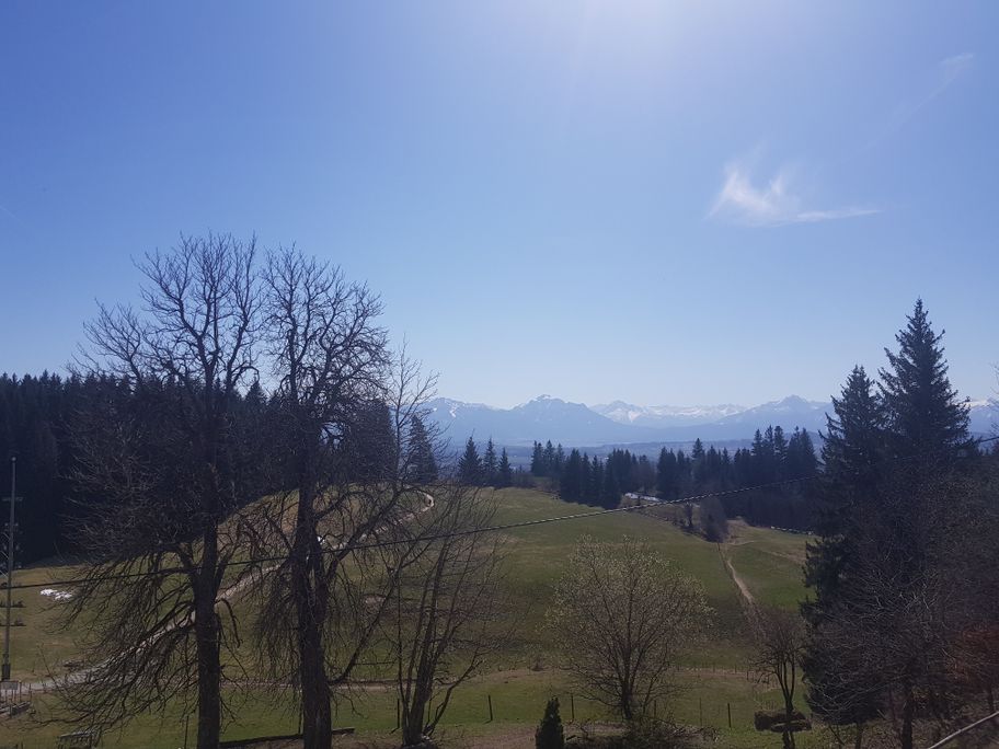 Panoramaaussicht im Frühling