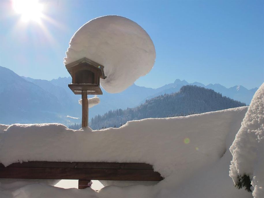 Terrasse im Winter