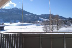 Ausblick vom Balkon, Winter